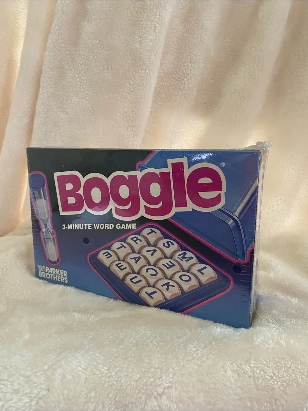 Boggle 3-Minute Word Game by Parker Brothers — Blue & Purple